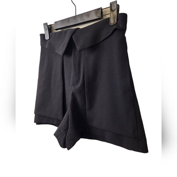 Zara Tuxedo Waist High Waist Flow Shorts Medium - Picture 3 of 7